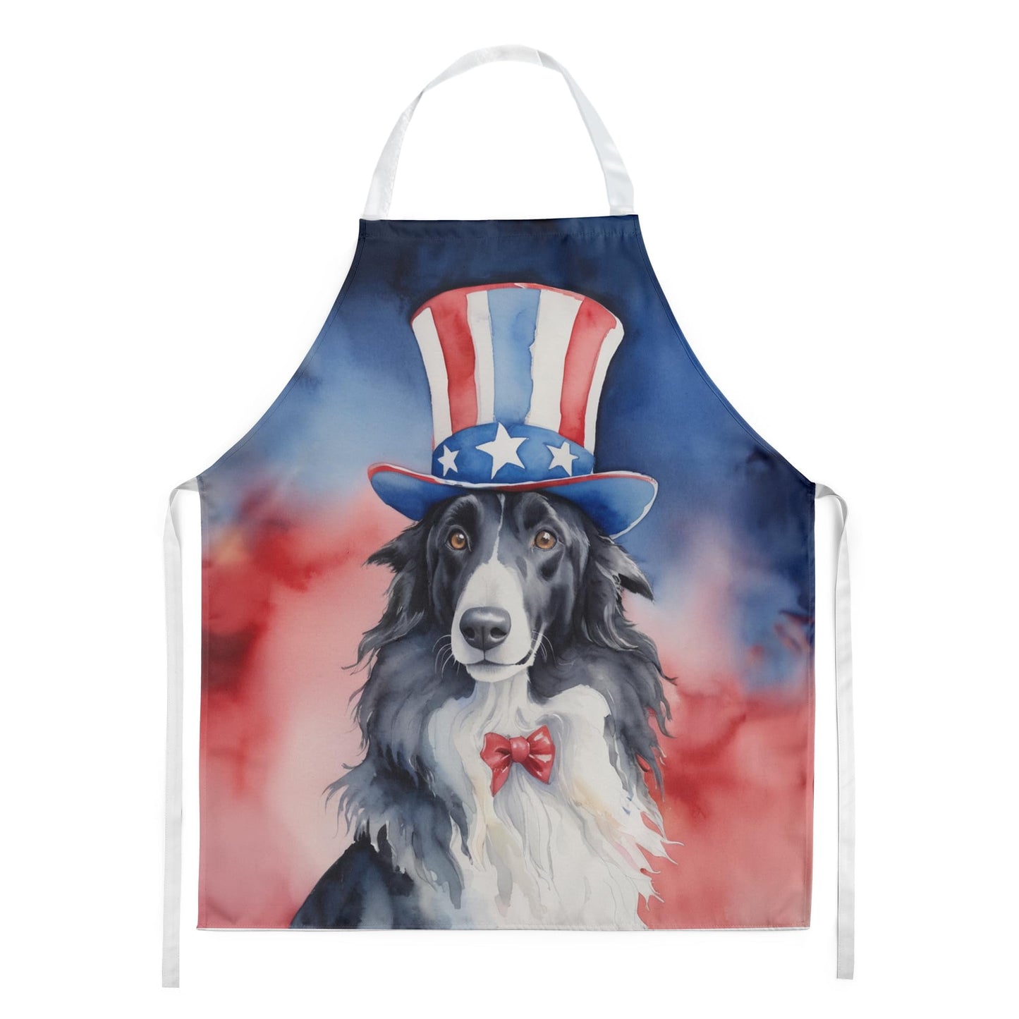 Borzoi Patriotic American Apron 27 in x 30 in