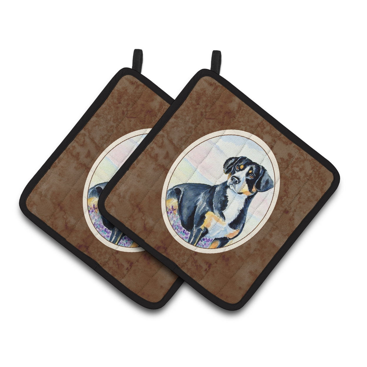 Carolines Treasures 7030PTHD Entlebucher Mountain Dog Pair of Pot Holders , 7.5HX7.5W, multicolor