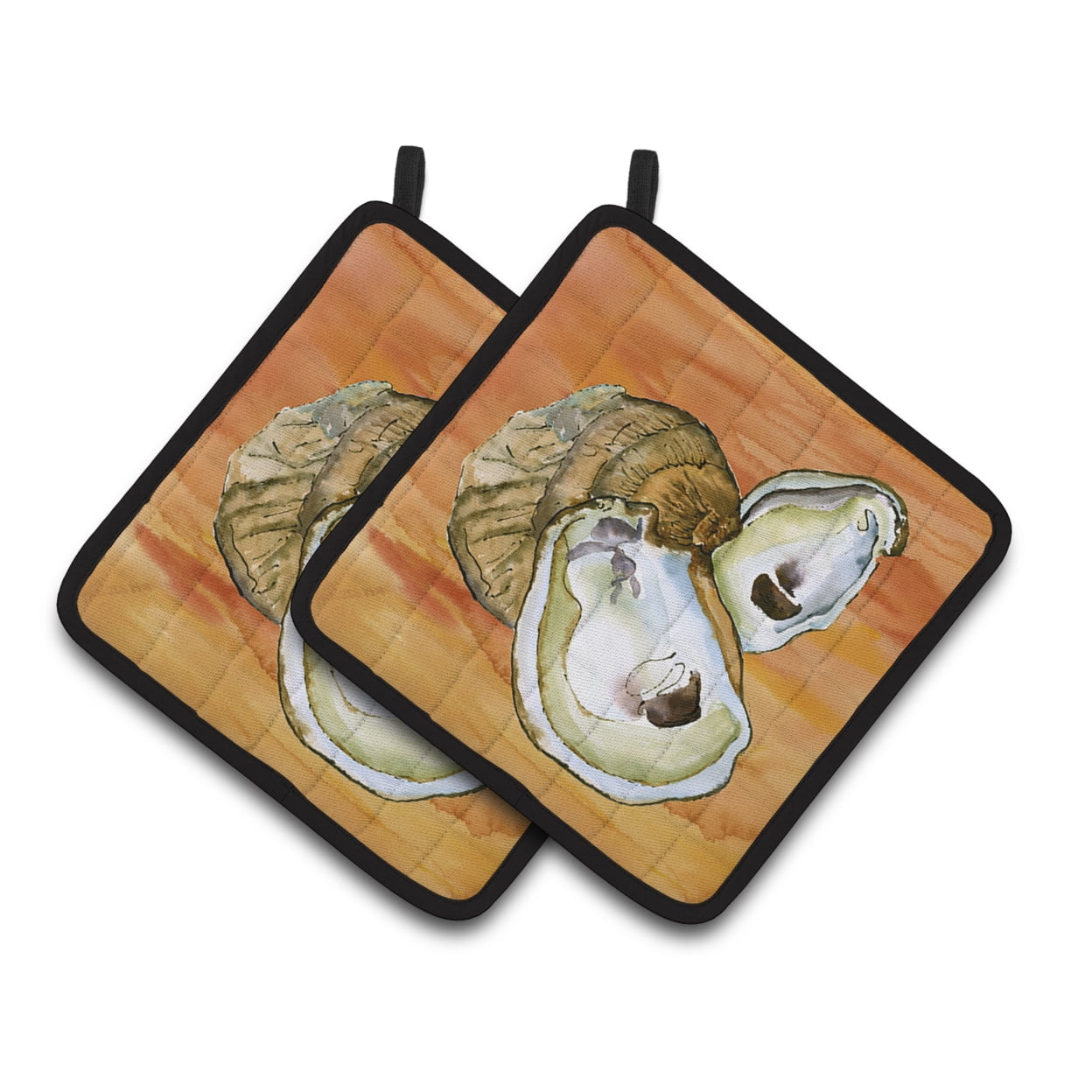 Carolines Treasures 8142PTHD Oyster Pair of Pot Holders, 7.5HX7.5W, multicolor