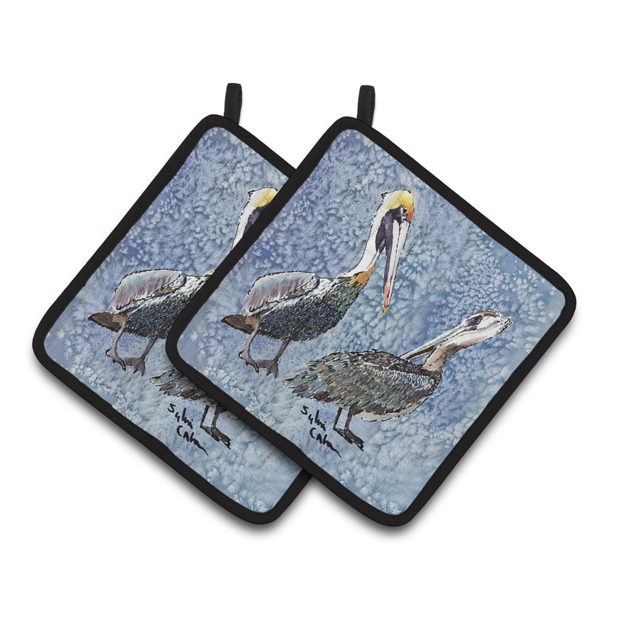 Carolines Treasures 8409PTHD Pelican Pair of Pot Holders , 7.5HX7.5W, multicolor