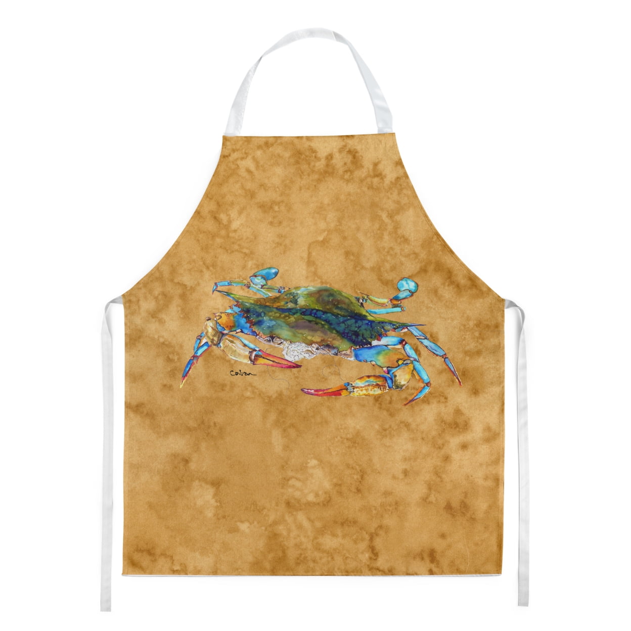 Carolines Treasures 8655APRON Crab Apron Large multicolor