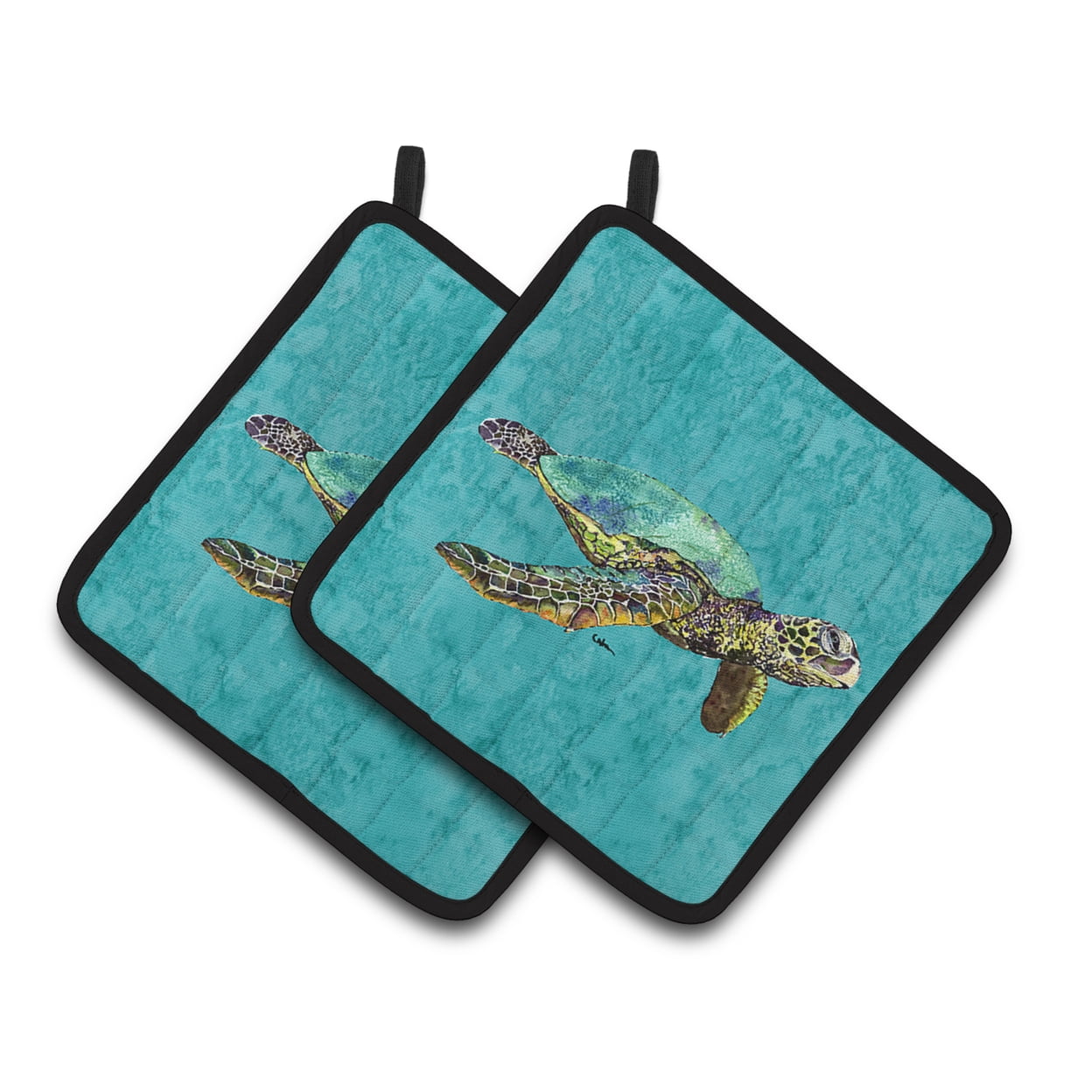 Turtle Pair of Pot Holders