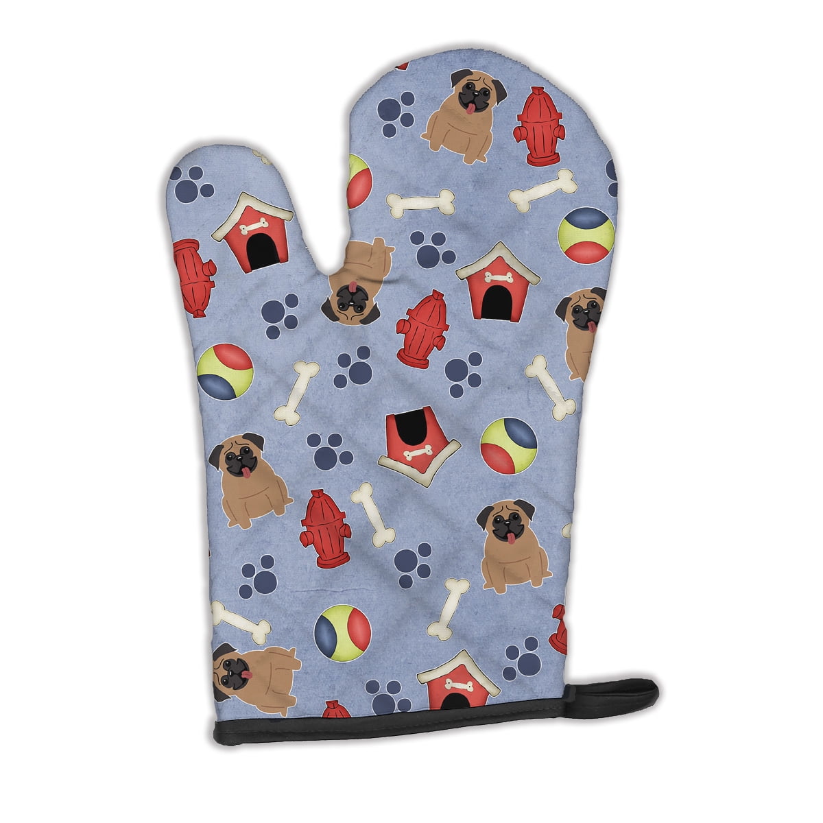 Dog House Collection Pug Brown Oven Mitt