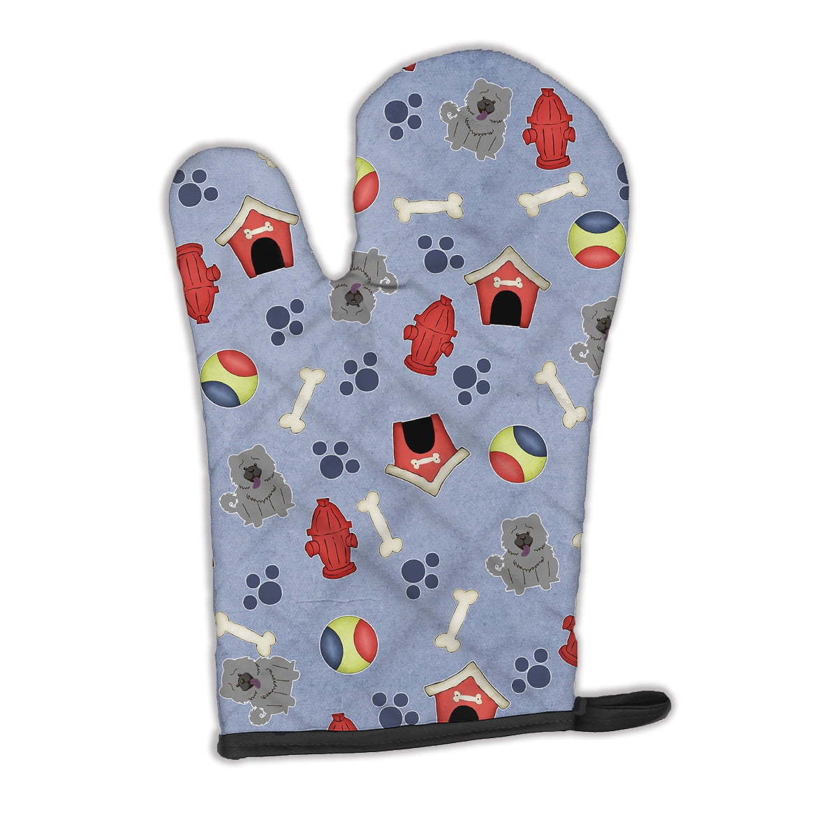 Dog House Collection Chow Chow Blue Oven Mitt