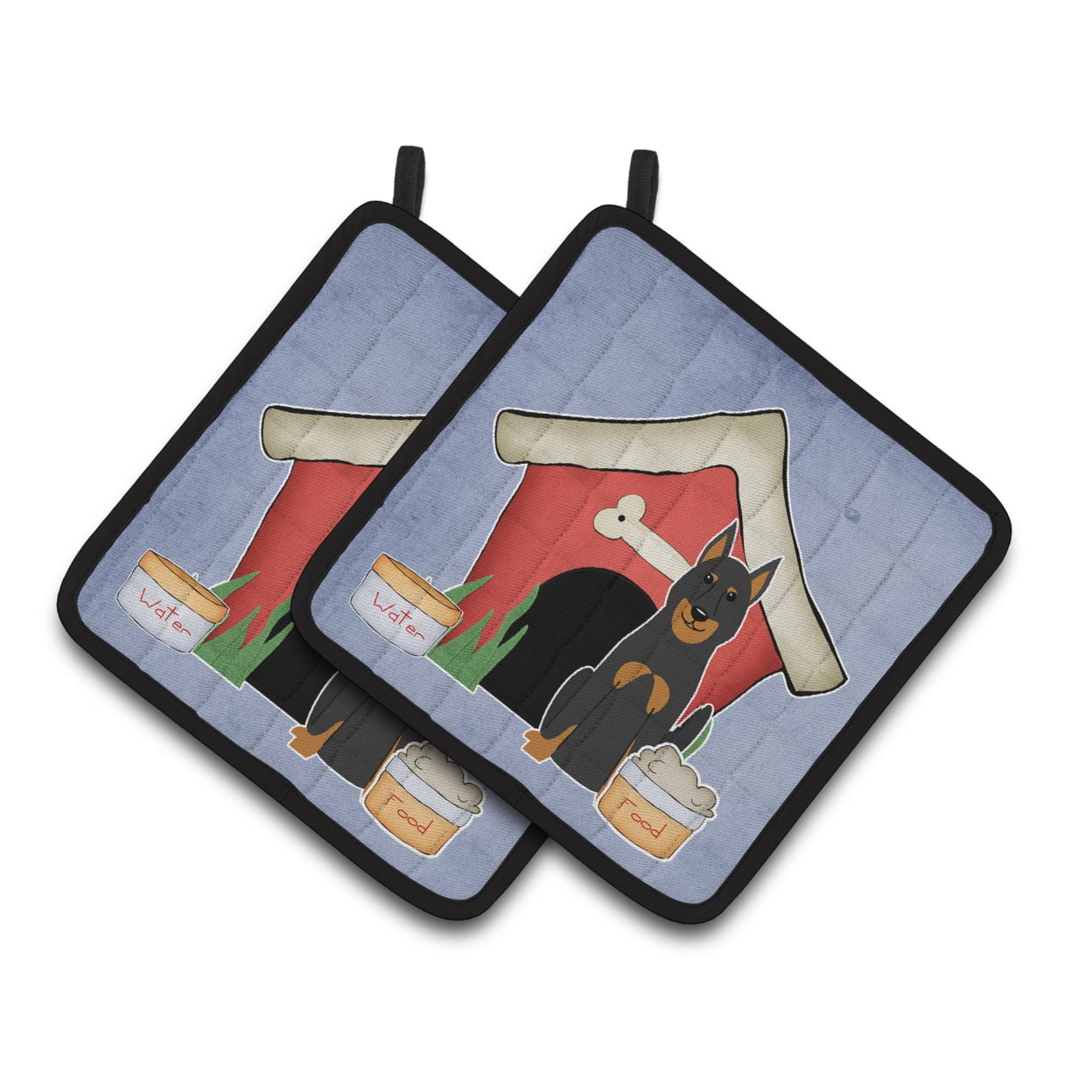 Carolines Treasures BB2834PTHD Dog House Collection Beauce Shepherd Dog Pair of Pot Holders , 7.5HX7.5W, multicolor