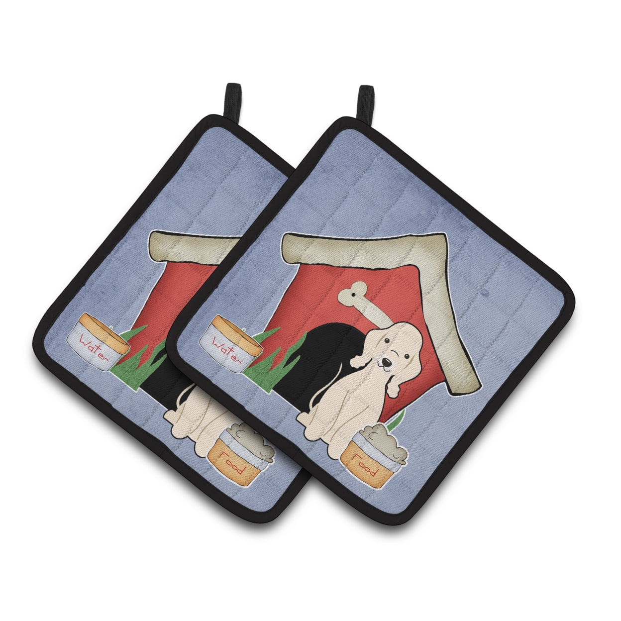 Dog House Collection Bedlington Terrier Sandy Pair of Pot Holders
