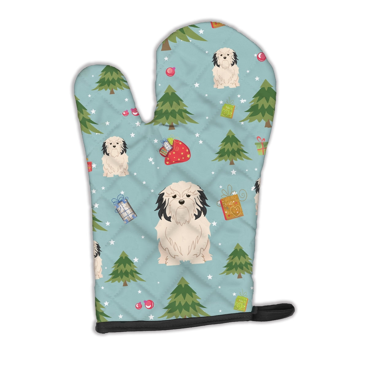 Christmas Lowchen Oven Mitt