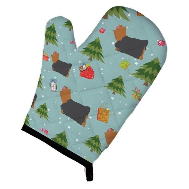 Christmas Yorkshire Terrier Yorkie Oven Mitt
