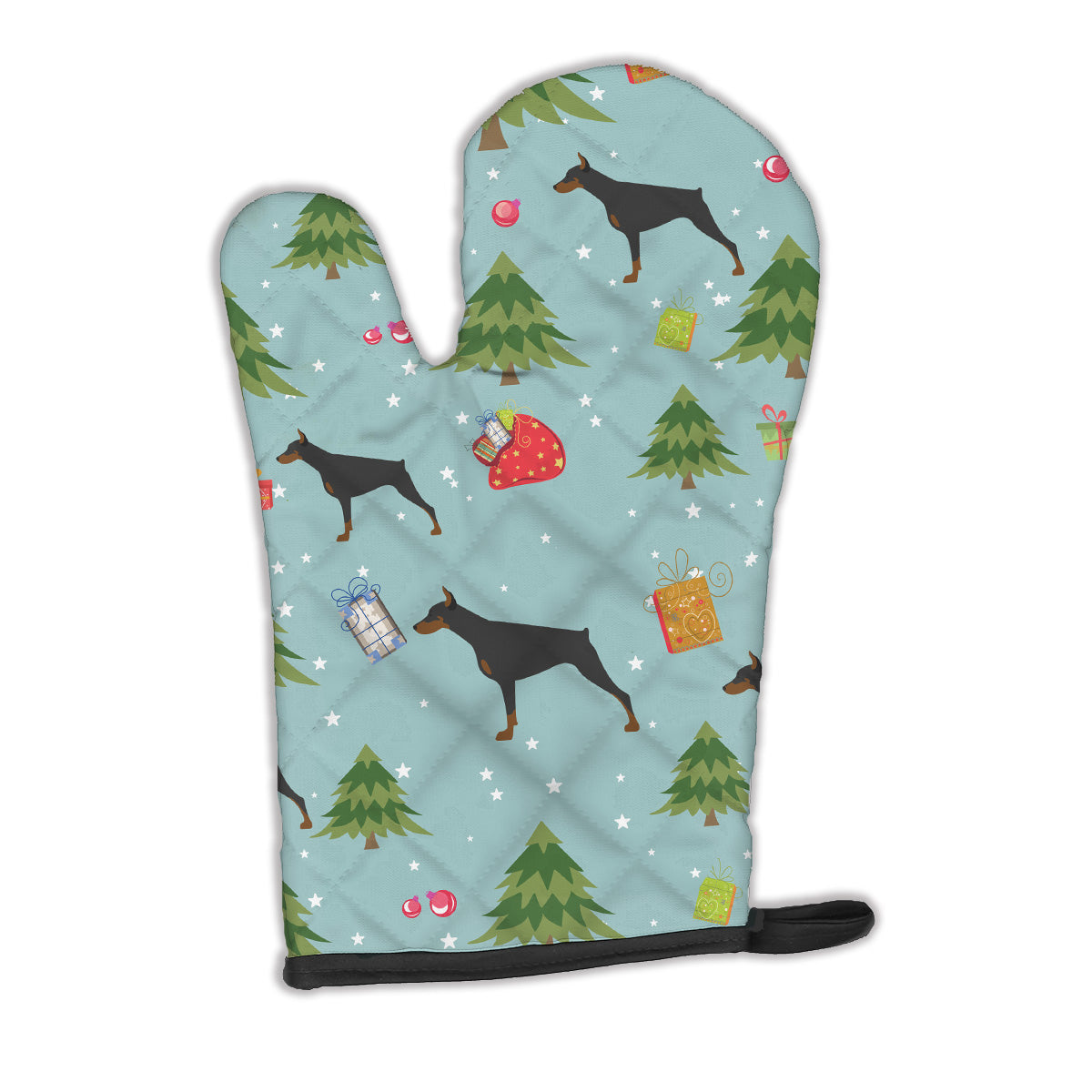 Christmas Doberman Pinscher Oven Mitt