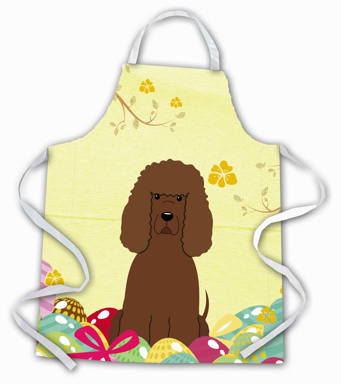 Carolines Treasures BB6063APRON Easter Eggs Irish Water Spaniel Apron Large multicolor