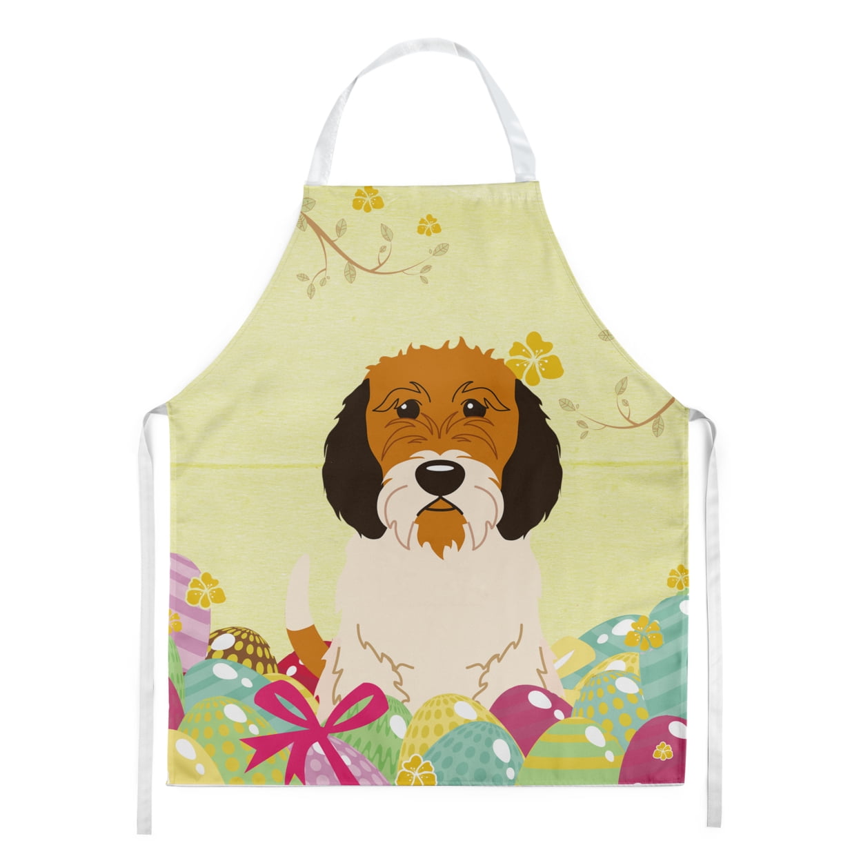 Carolines Treasures BB6079APRON Huevos de Pascua Petit Basset Griffon Veden Delantal Grande multicolor