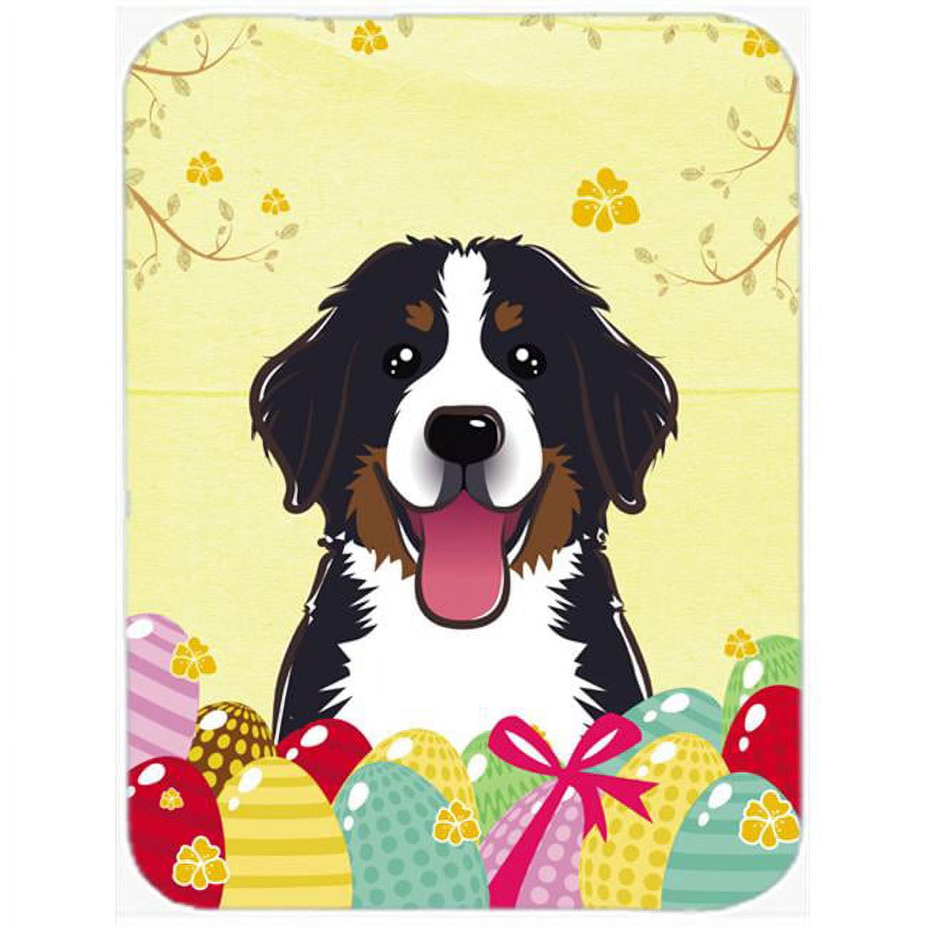 Carolines Treasures Bernese Mountain Dog Easter Egg Hunt Glass Cutting Board Large 12H x 16W multicolor