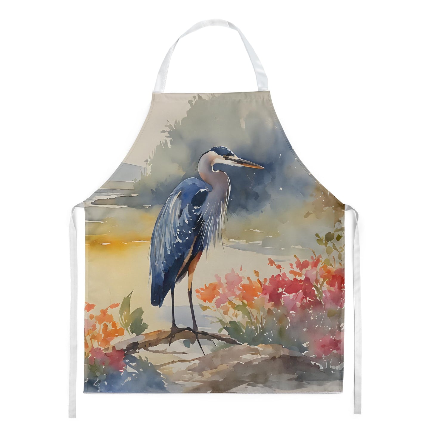 Blue Heron Apron 27 in x 30 in