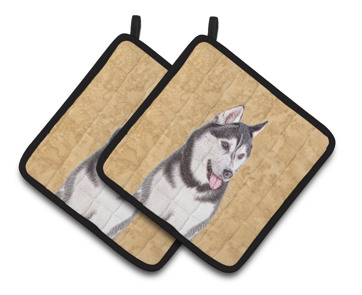 Alaskan Malamute Pair of Pot Holders
