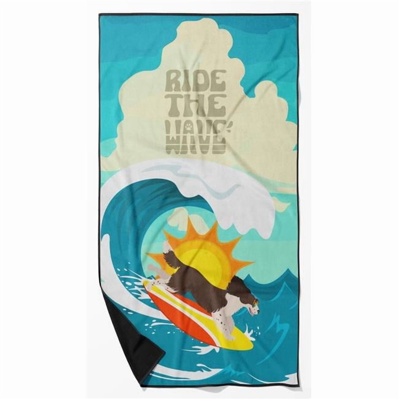 Carolines Treasures MLM1218TWL3060 60 x 30 in. Unisex Surfer Dog Liver English Springer Spaniel Premium Beach Towel