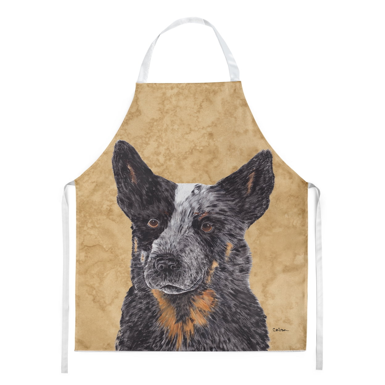 Carolines Treasures SC9141APRON Australian Cattle Dog Wipe your Paws Apron Large multicolor