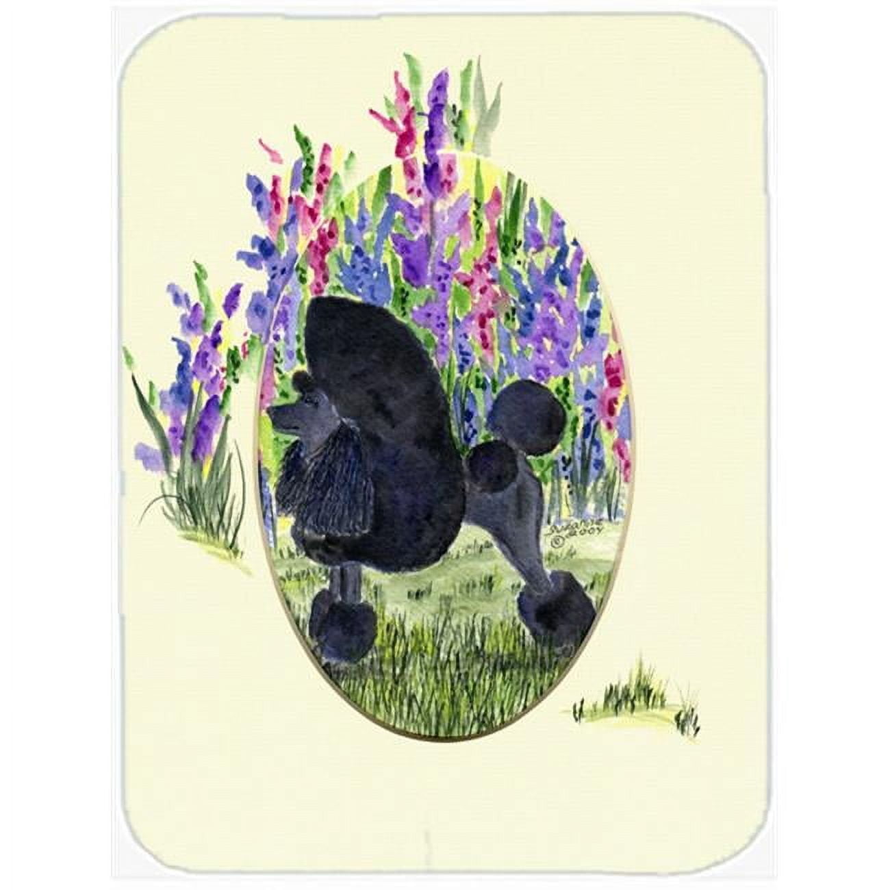 Carolines Treasures SS8077LCB Poodle Glass Cutting Board Large, 12H x 16W, multicolor