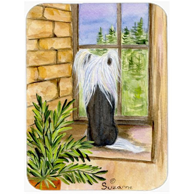 Carolines Treasures SS8121LCB Chinese Crested Glass Cutting Board Large, 12H x 16W, multicolor