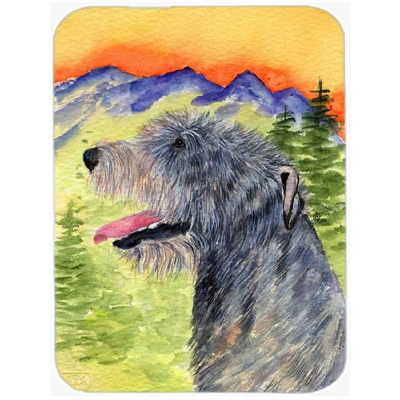 Carolines Treasures SS8209LCB Irish Wolfhound Glass Cutting Board Large, 12H x 16W, multicolor
