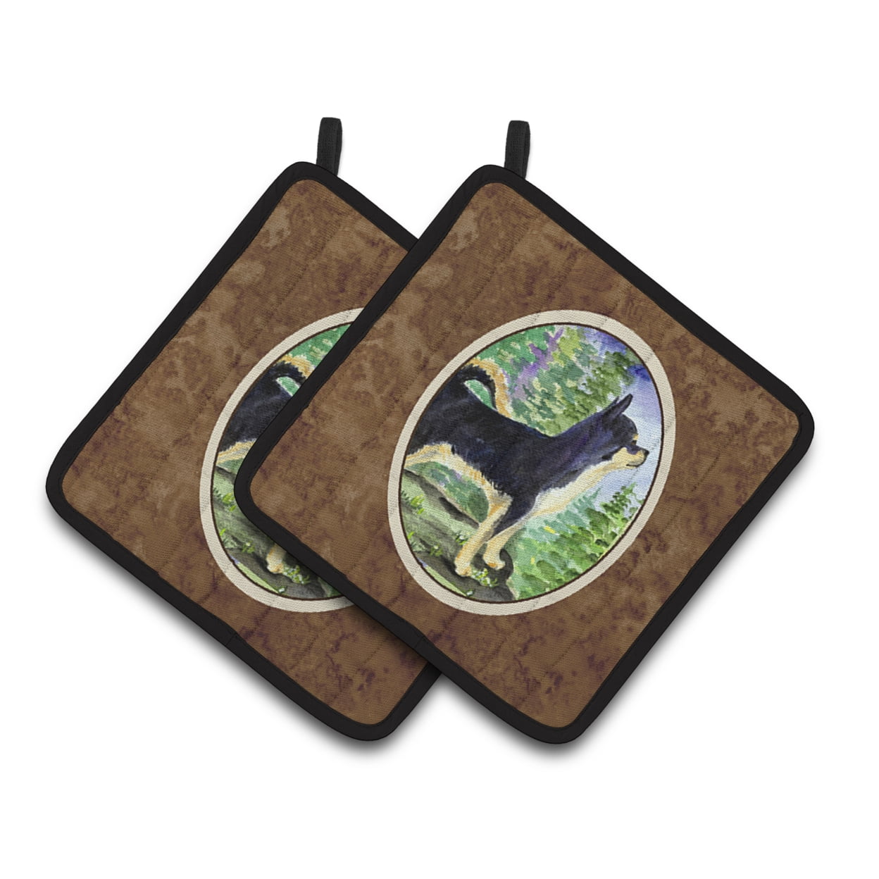 Carolines Treasures SS8230PTHD Chihuahua Pair of Pot Holders, 7.5HX7.5W, multicolor