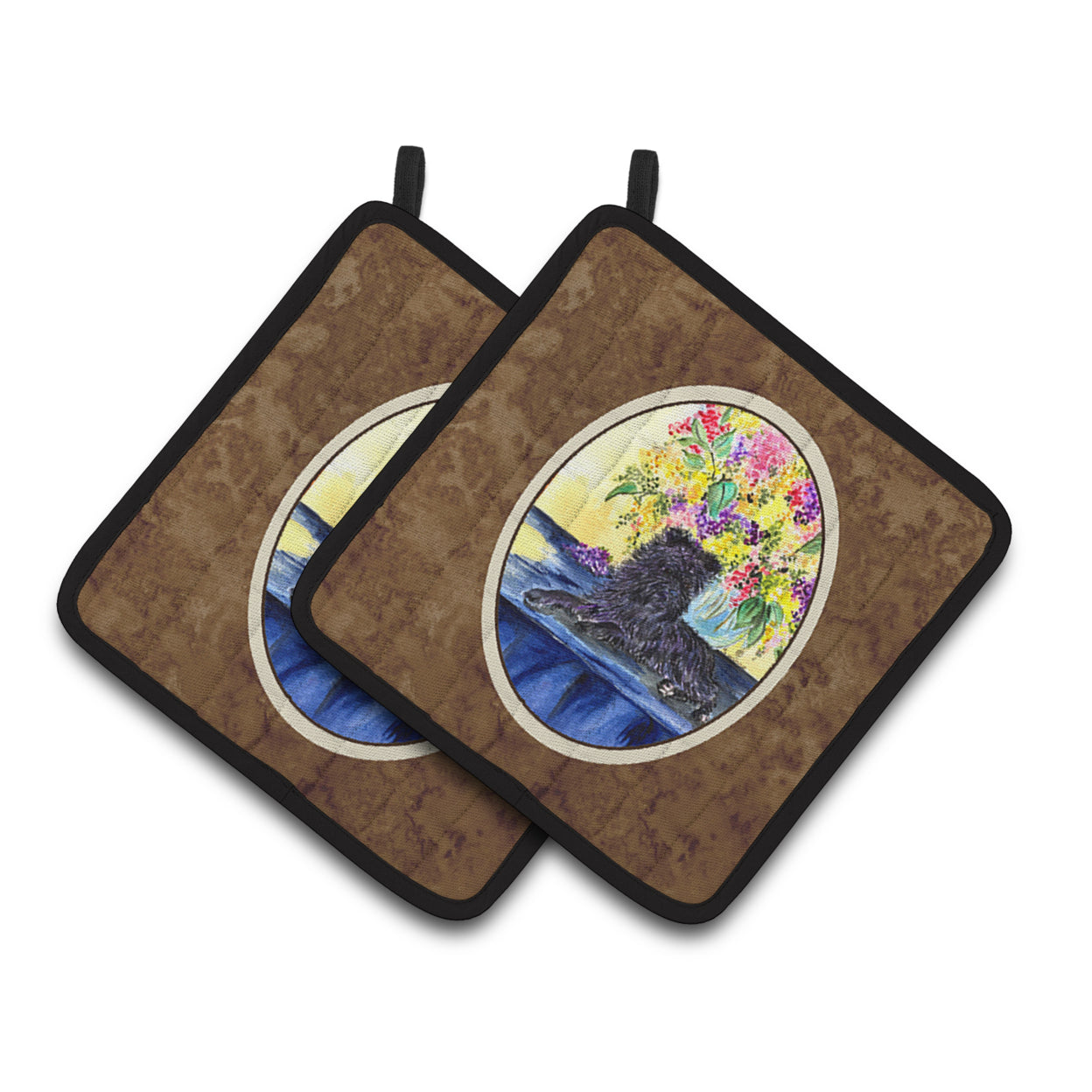 Affenpinscher Pair of Pot Holders