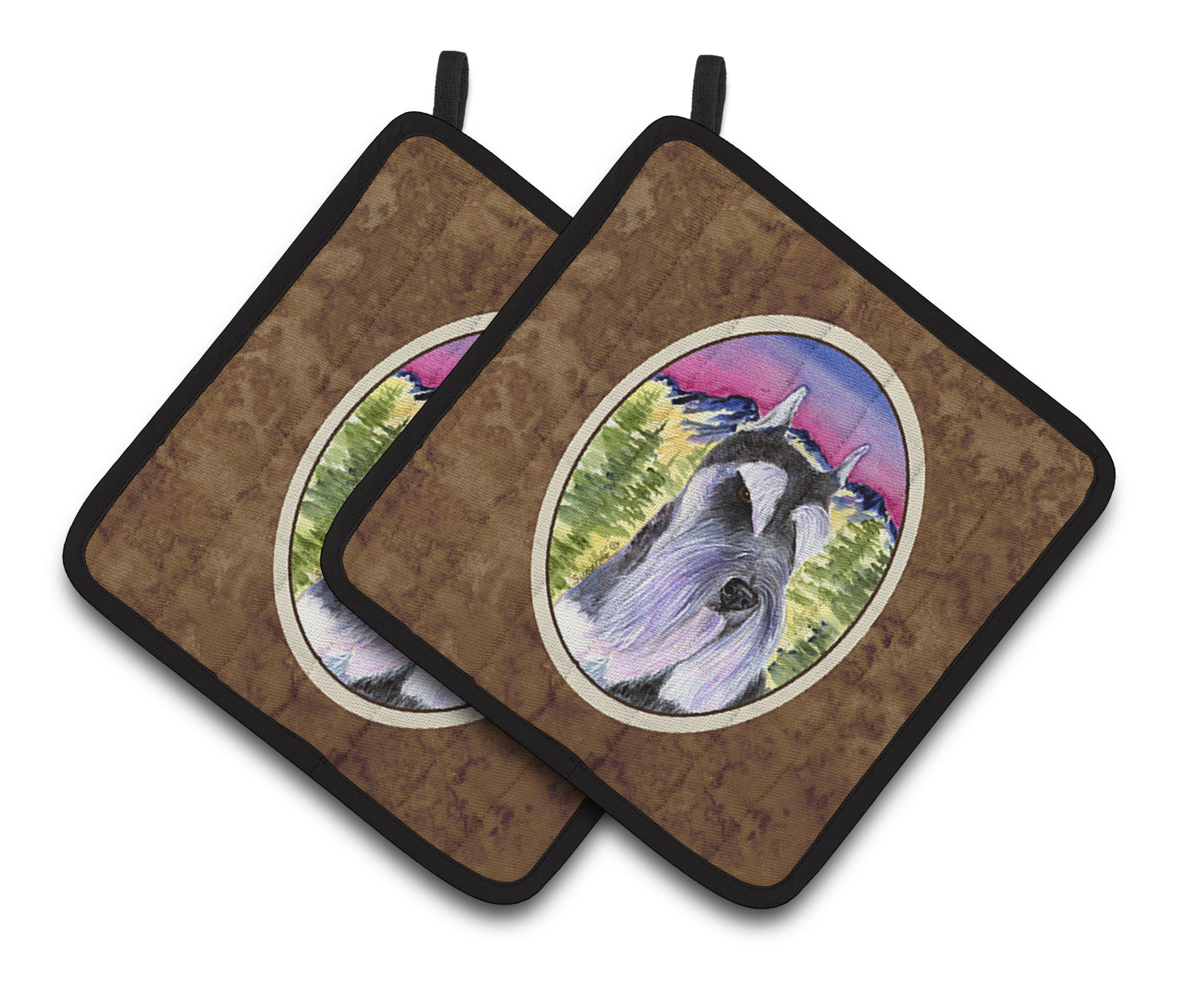 Schnauzer Pair of Pot Holders