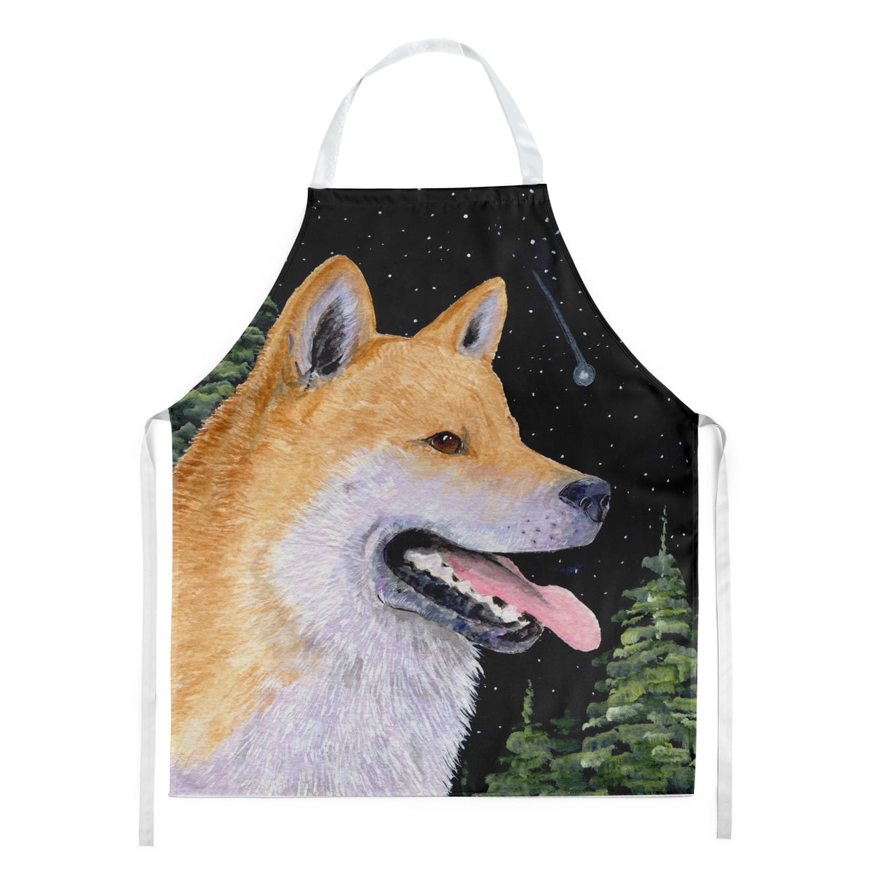 Carolines Treasures SS8598APRON Shiba Inu Apron Large multicolor