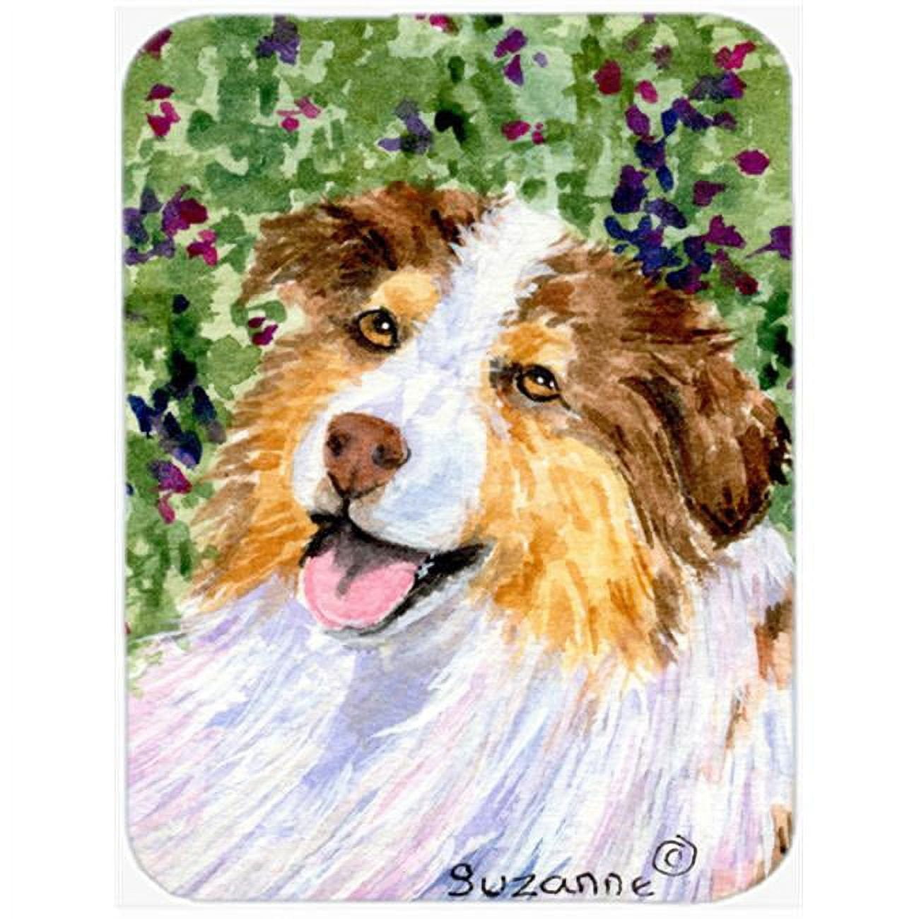 Carolines Treasures SS8819LCB Australian Shepherd Glass Cutting Board Large, 12H x 16W, multicolor