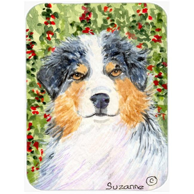 Carolines Treasures SS8848LCB Australian Shepherd Glass Cutting Board Large, 12H x 16W, multicolor