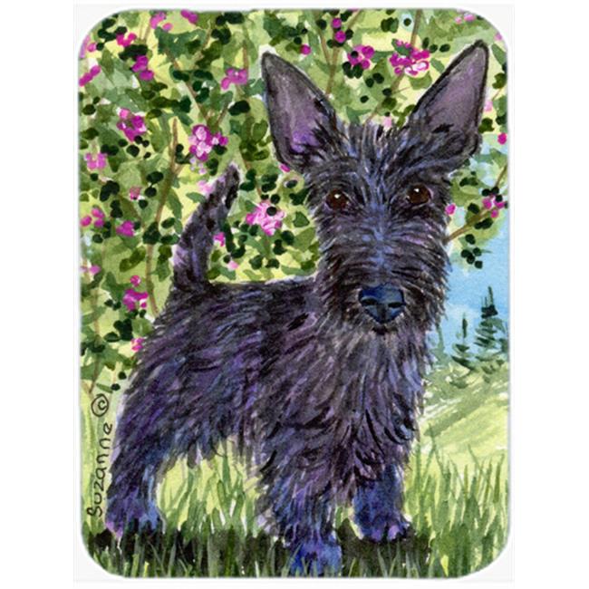 Carolines Treasures SS8889LCB Scottish Terrier Glass Cutting Board Large, 12H x 16W, multicolor