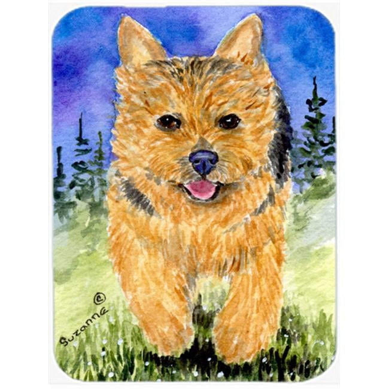 Carolines Treasures SS8993LCB Norwich Terrier Glass Cutting Board Large, 12H x 16W, multicolor