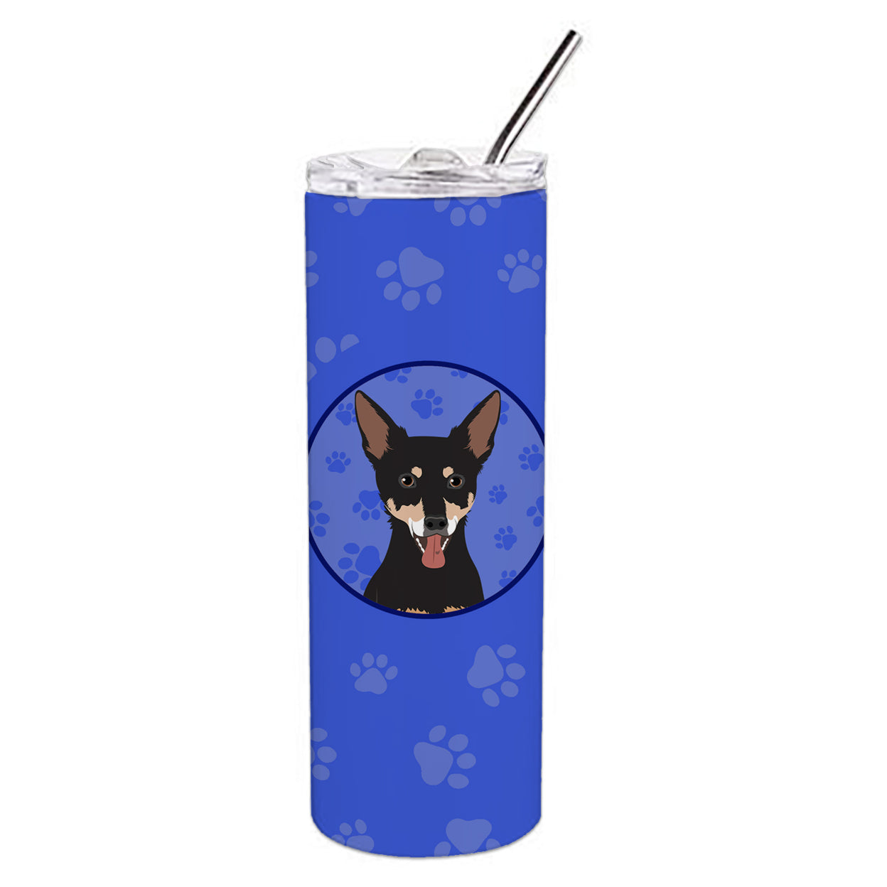 Chihuahua Tricolor #1 Stainless Steel 20 oz Skinny Tumbler 3 in x 8.25 in