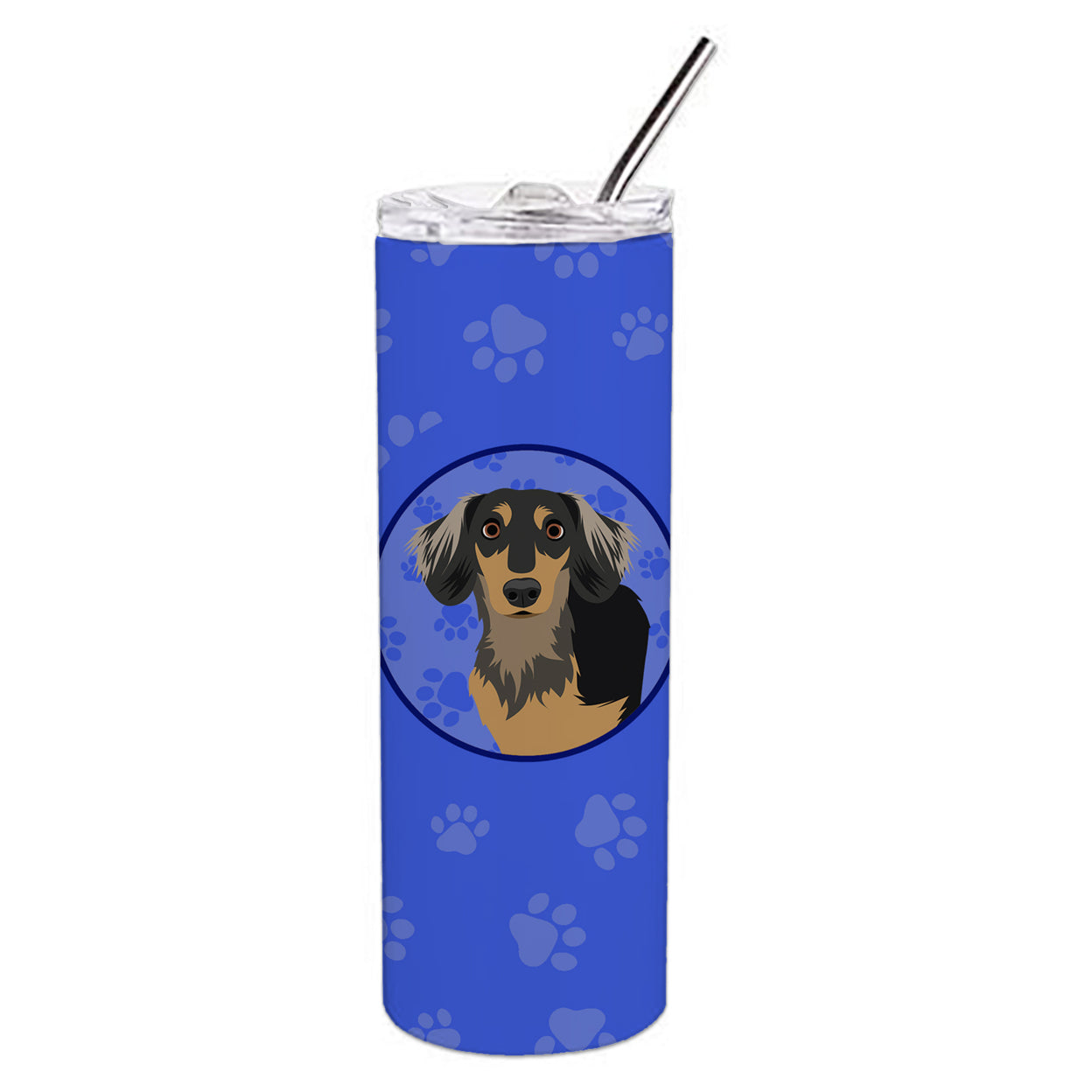 Chihuahua Black and Tan #4 Stainless Steel 20 oz Skinny Tumbler 3 in x 8.25 in