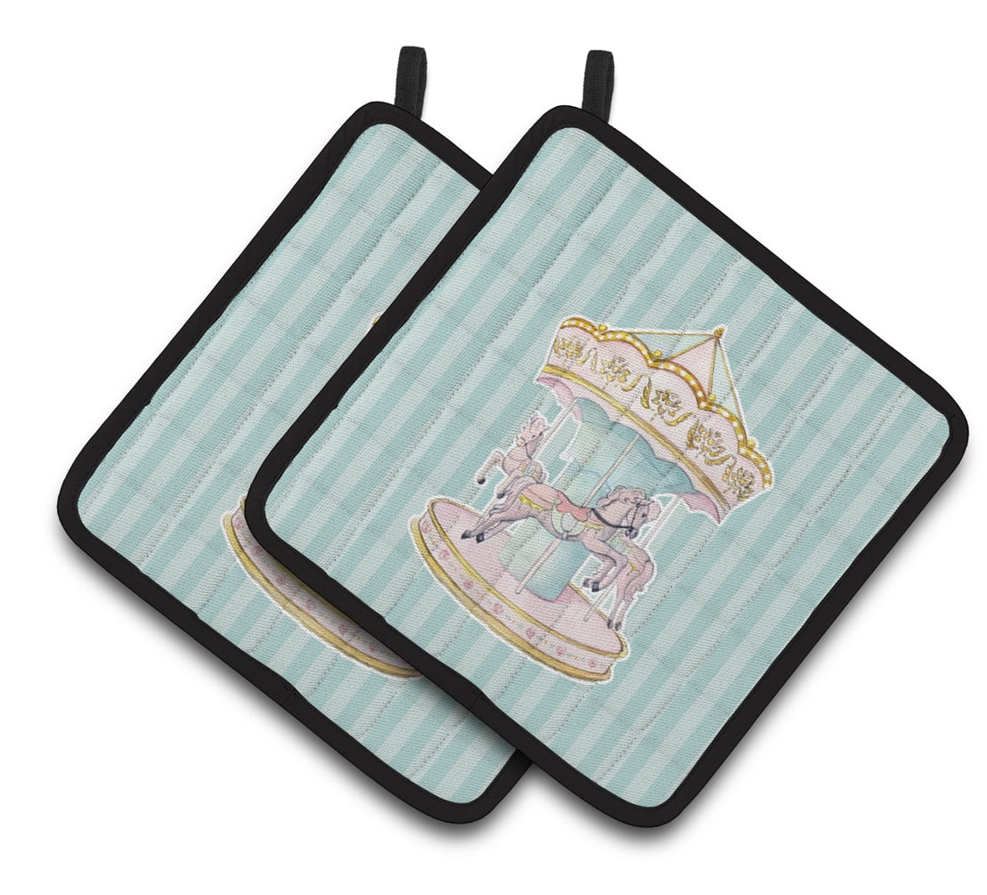 Carousel Pair of Pot Holders