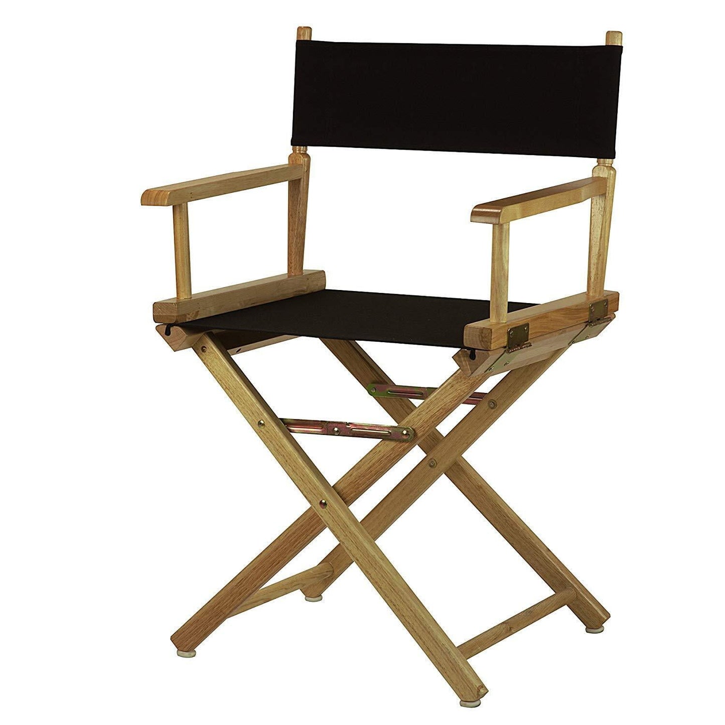 Casual Home 18" Director's Chair Natural Frame-Black Canvas