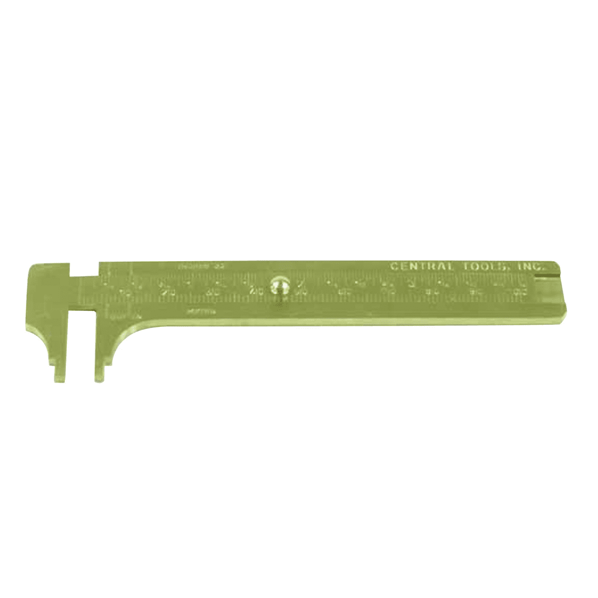 Central Tools 6506 Brass Silde Rule Caliper 0-4" 0-100mm