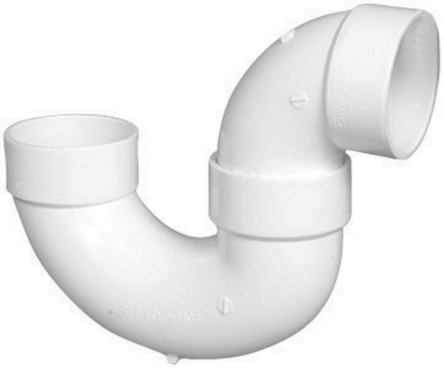 Charlotte Pipe Horario 40 Hub de 4 Pulg. x Hub de 4 Pulg. de Diámetro Trampa P de PVC