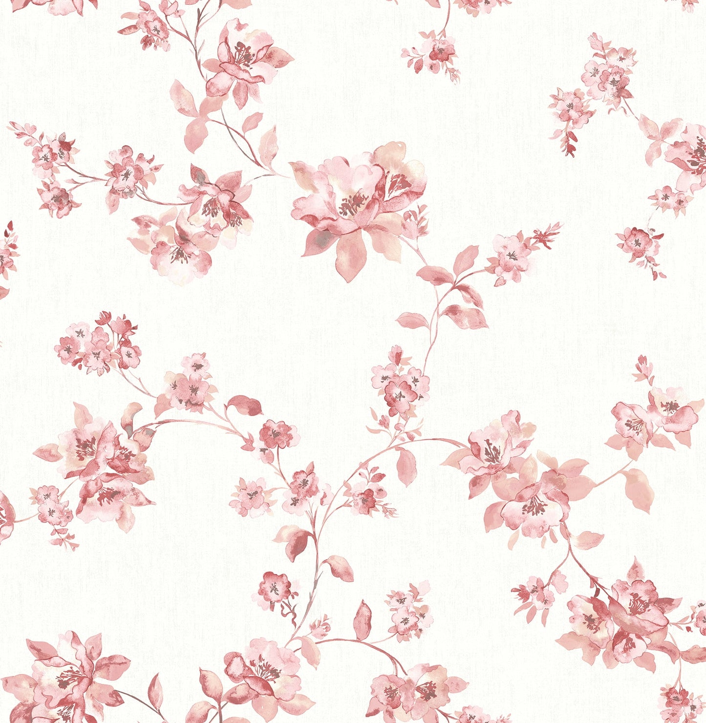 Chesapeake Cyrus Rose Festive Floral Unpasted Non Woven Wallpaper, 20.5-in by 33-ft, 56.4 sq. ft.