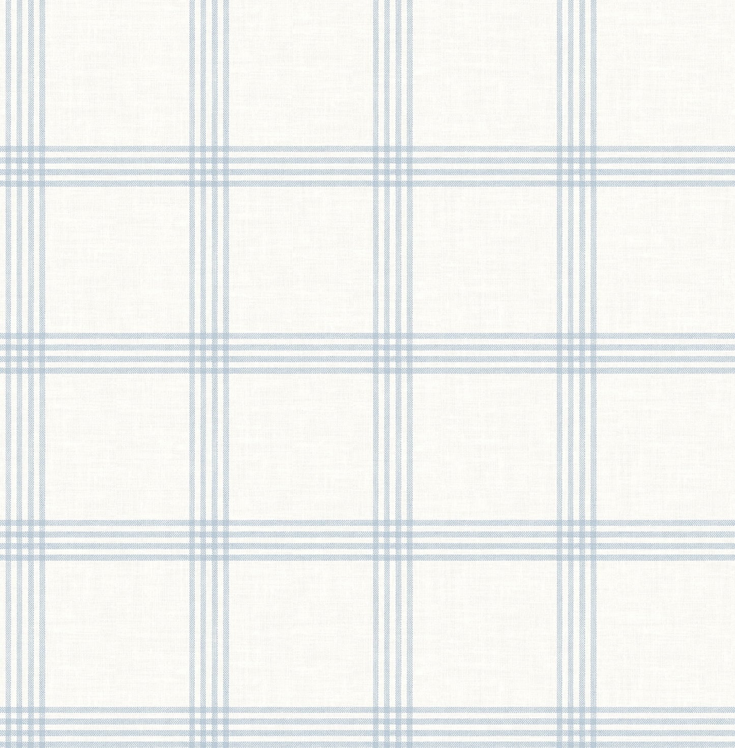 Chesapeake Twain Light Blue Plaid Wallpaper