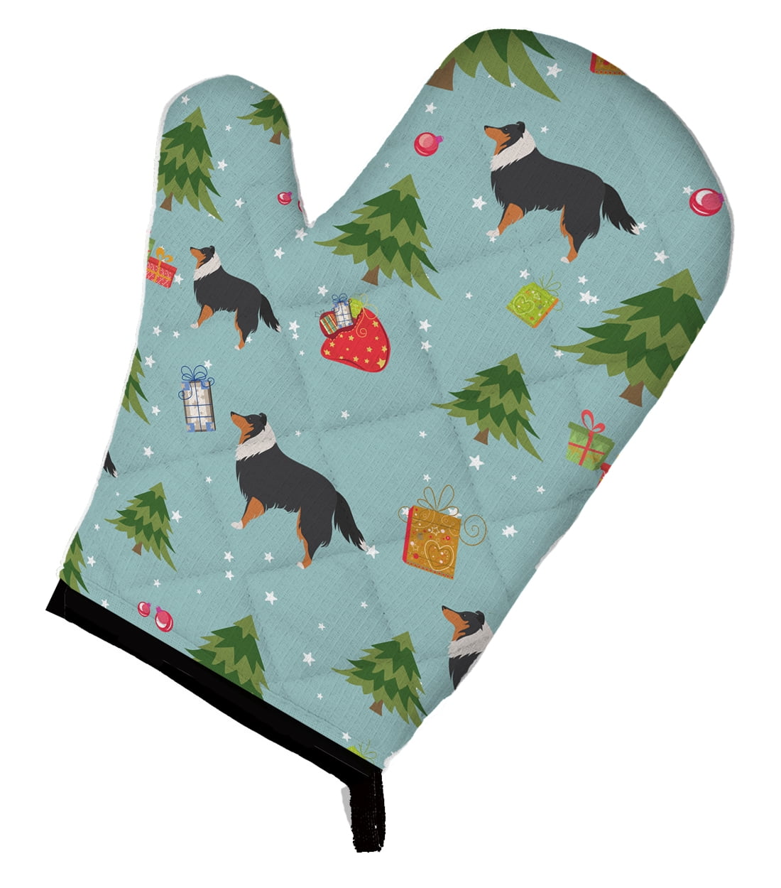Christmas Sheltie/Shetland Sheepdog Oven Mitt