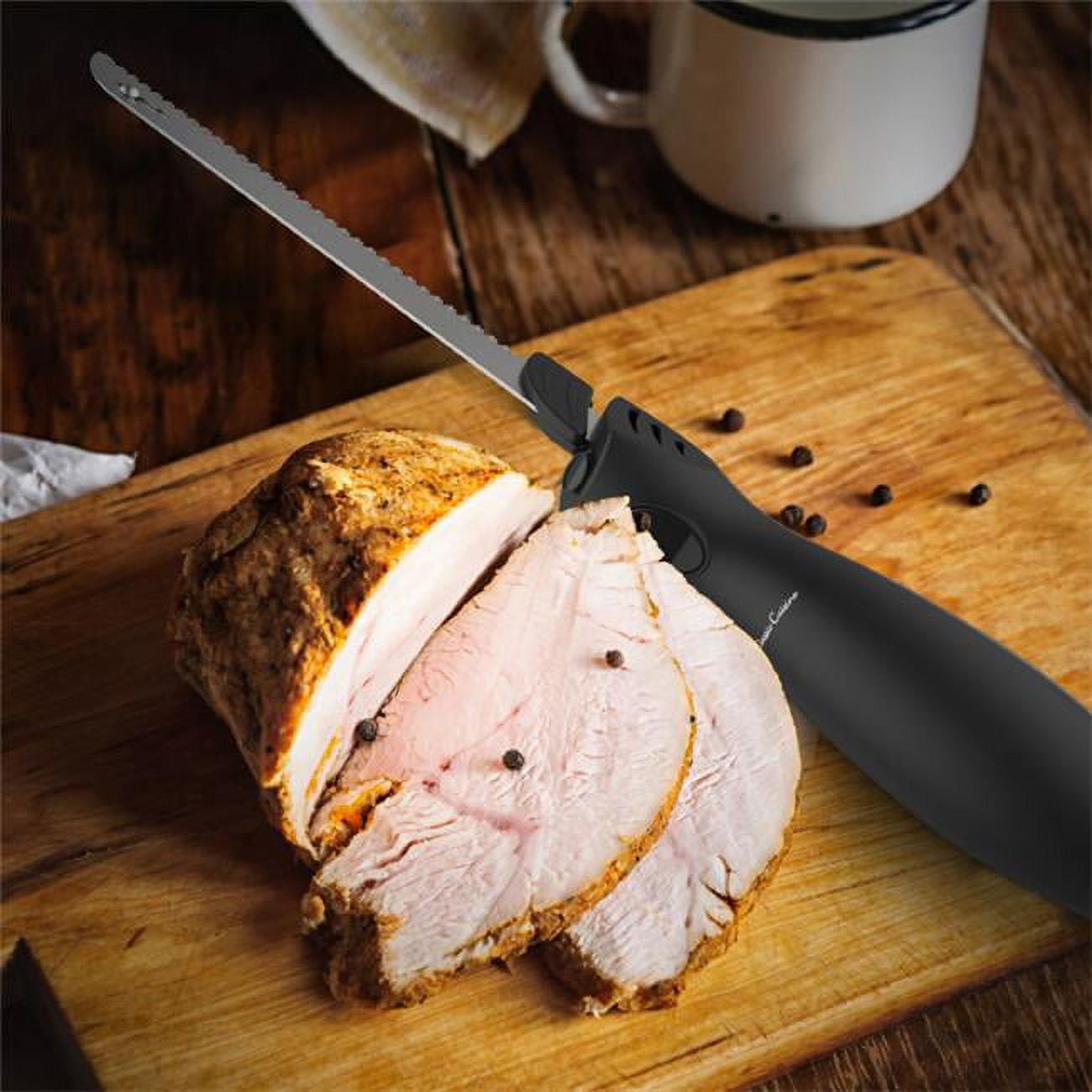 Classic Cuisine Electric Carving Knife with 8" Serrated Blade