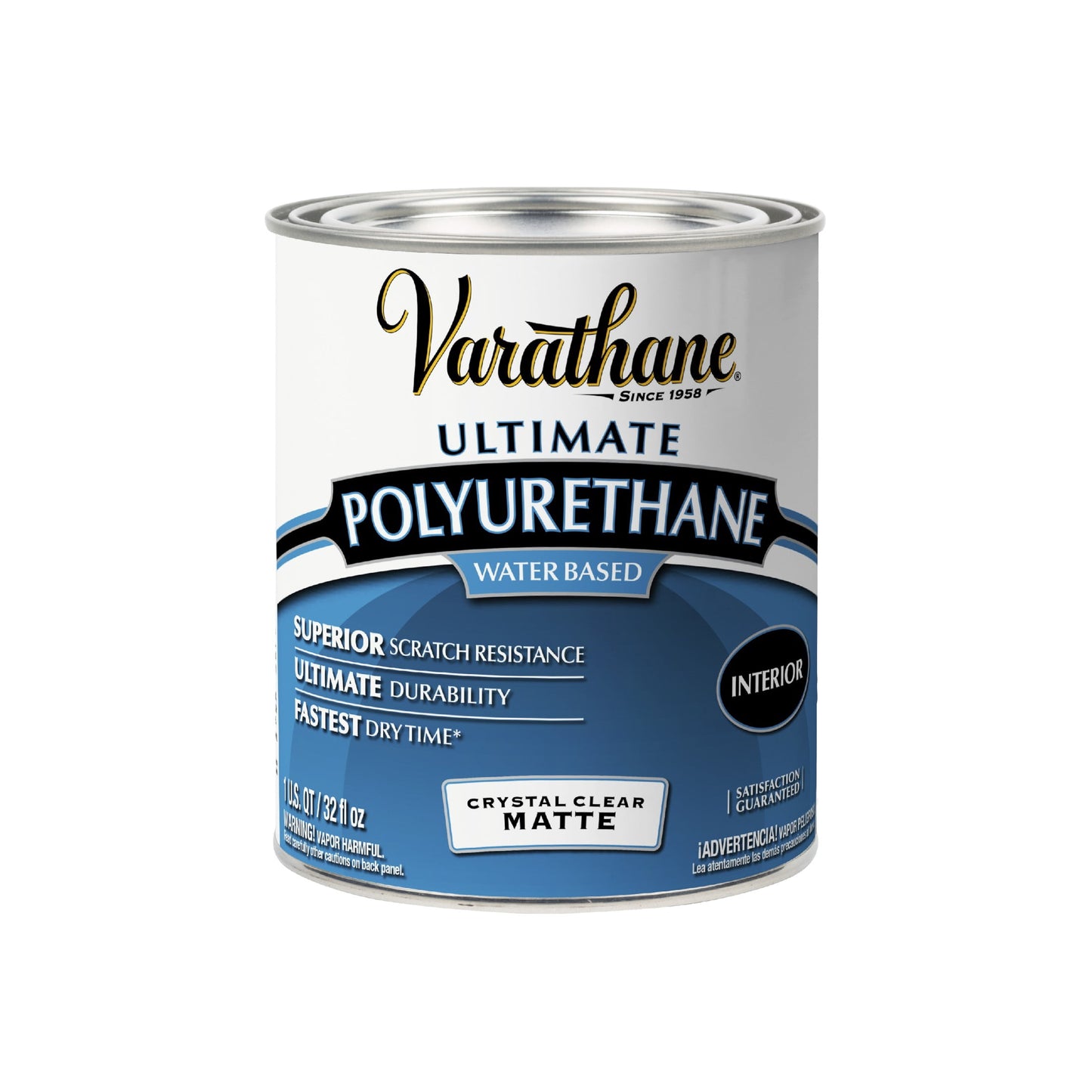 Clear, Varathane Ultimate Polyurethane, Matte-262074, Quart