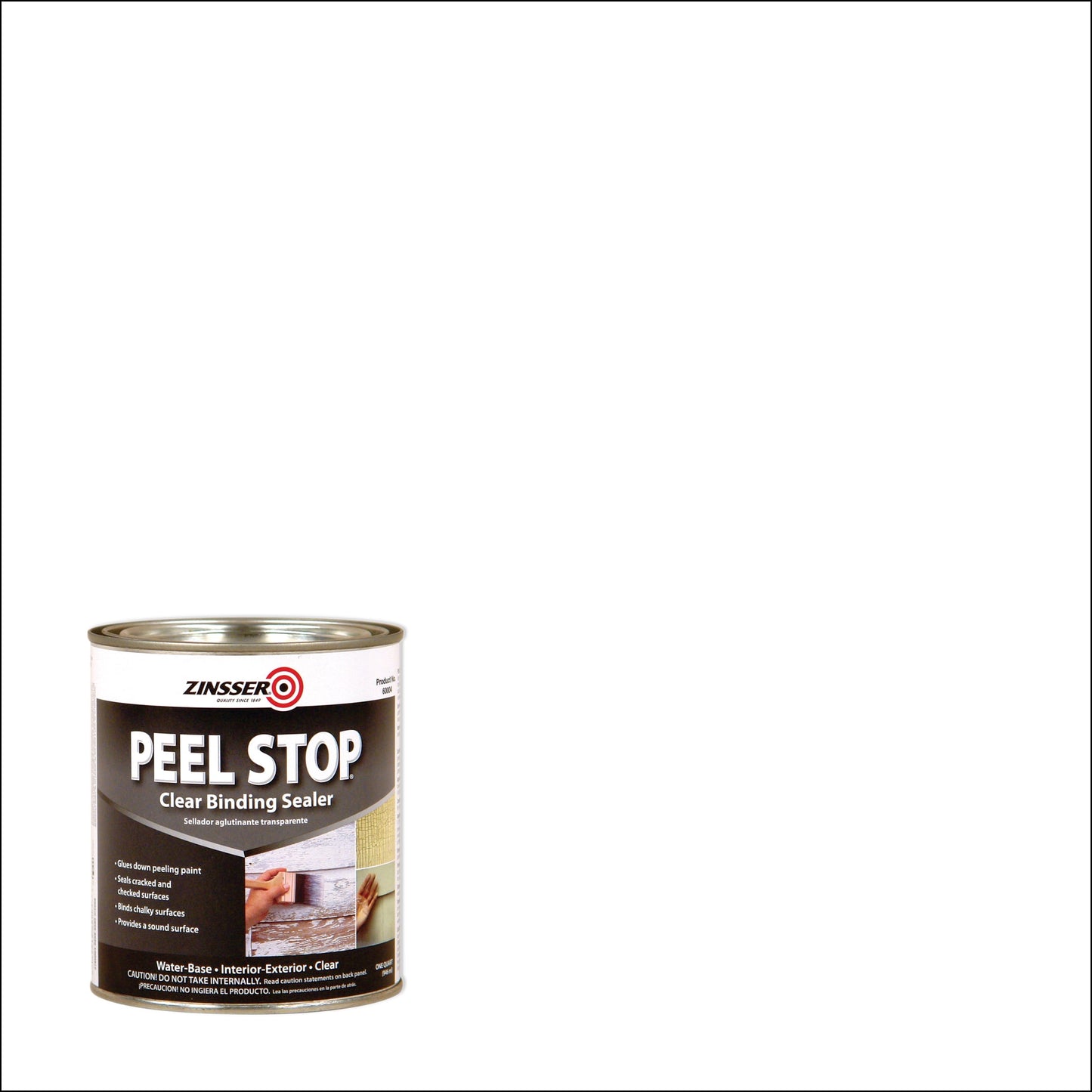 6 Pack, Clear, Zinsser Flat Peel Stop Triple Thick- Quart