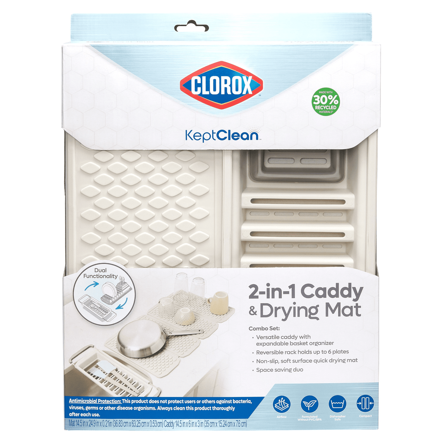 Clorox® KeptClean 2-in-1 Dish Mat & Drying Rack