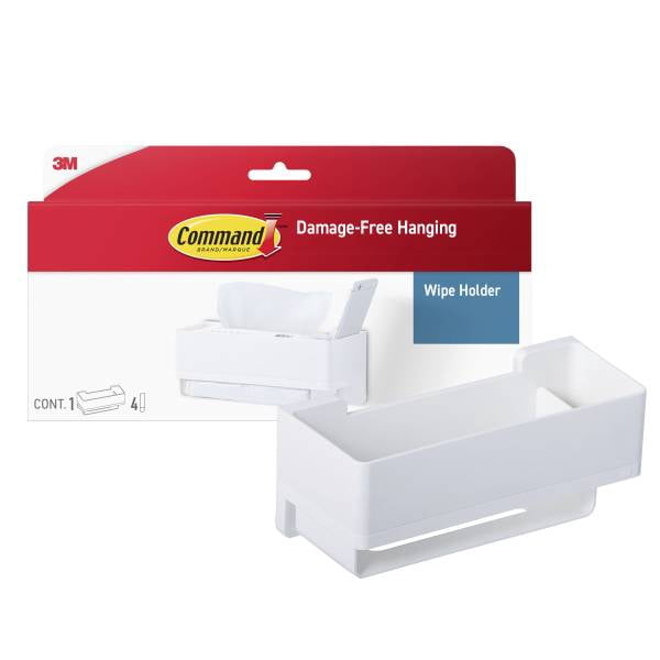 Commandâ„¢ Wipe Holder, 1 holder, 4 Large Strips