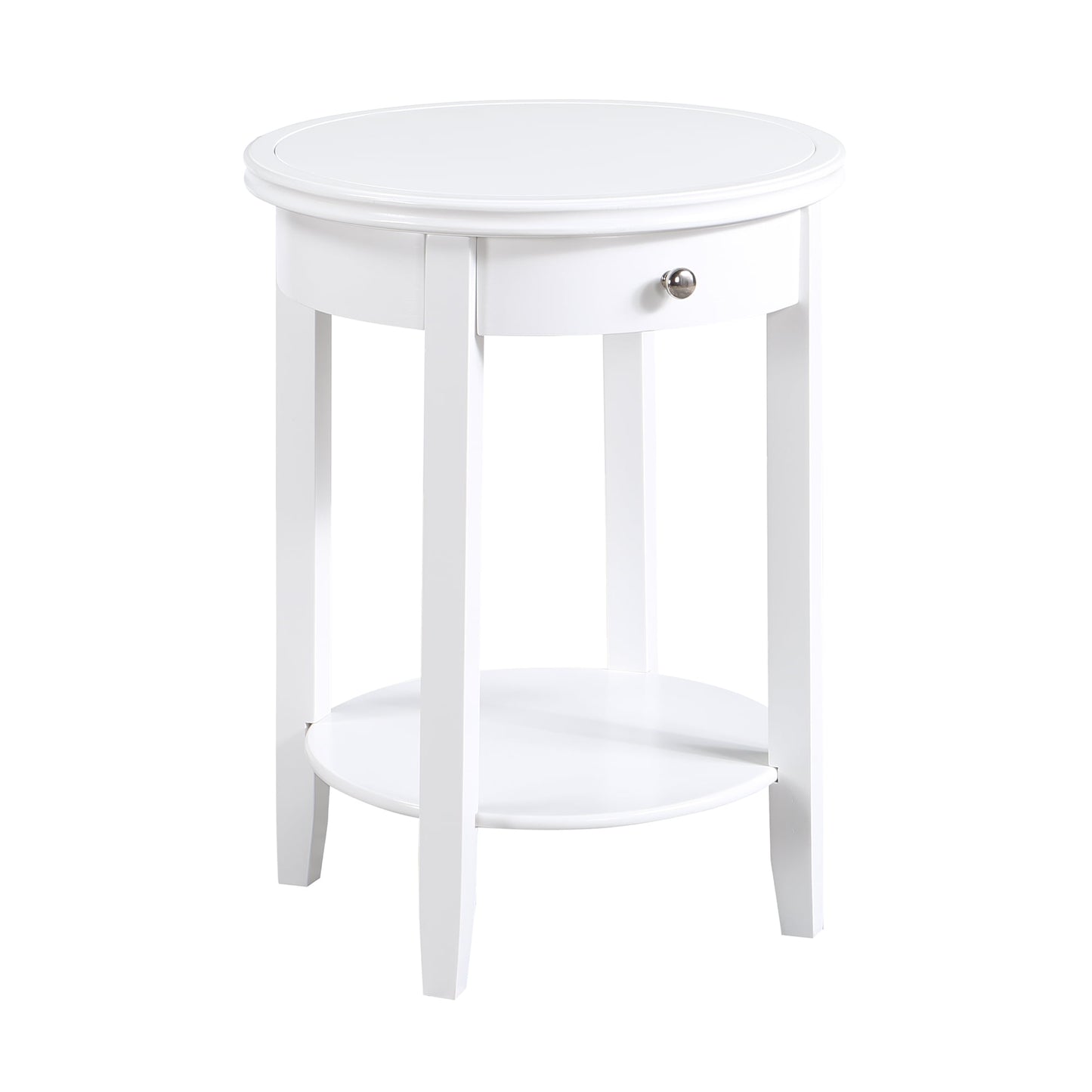 Convenience Concepts American Heritage Baldwin 1 Drawer End Table with Shelf, Dark Sage Green