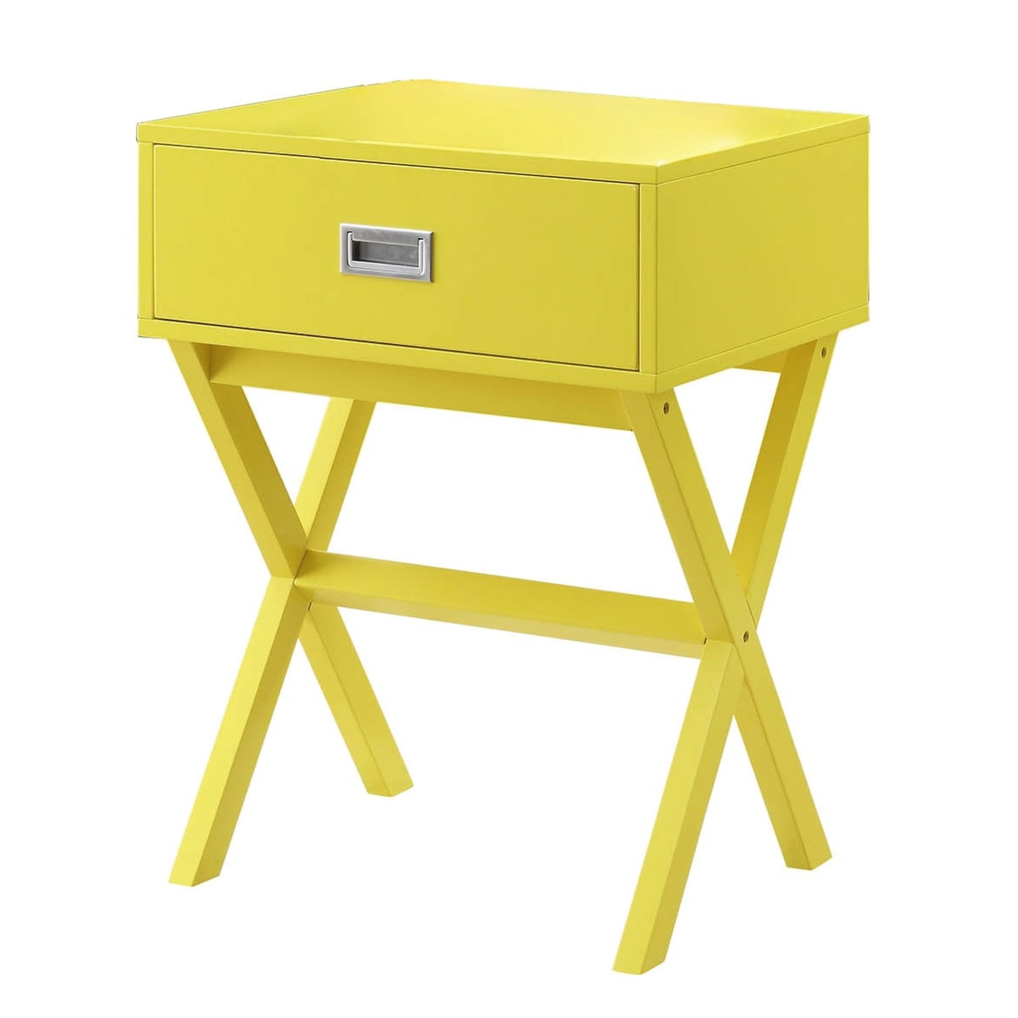 Convenience Concepts Designs2Go Landon 1 Drawer End Table, Yellow