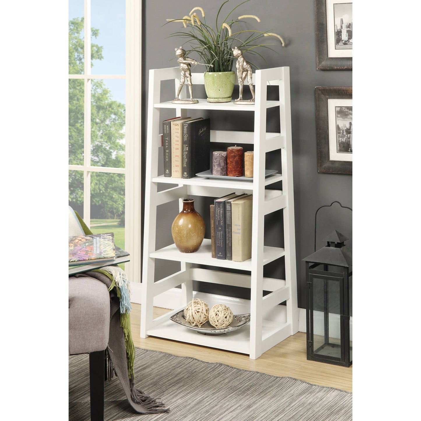 Convenience Concepts Designs2Go Librero Tipo Caballete, Blanco