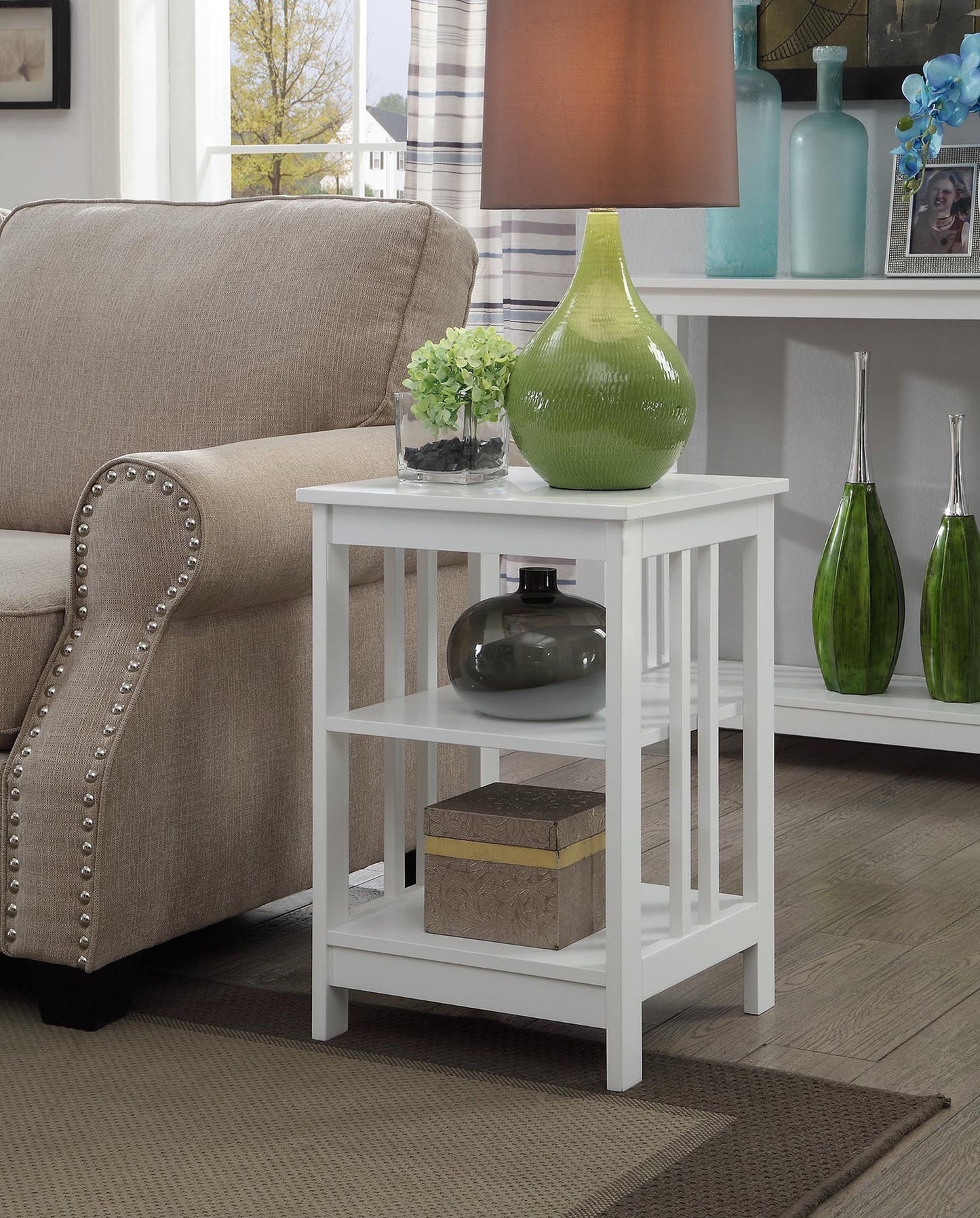 Convenience Concepts Mission End Table, Multiple Colors
