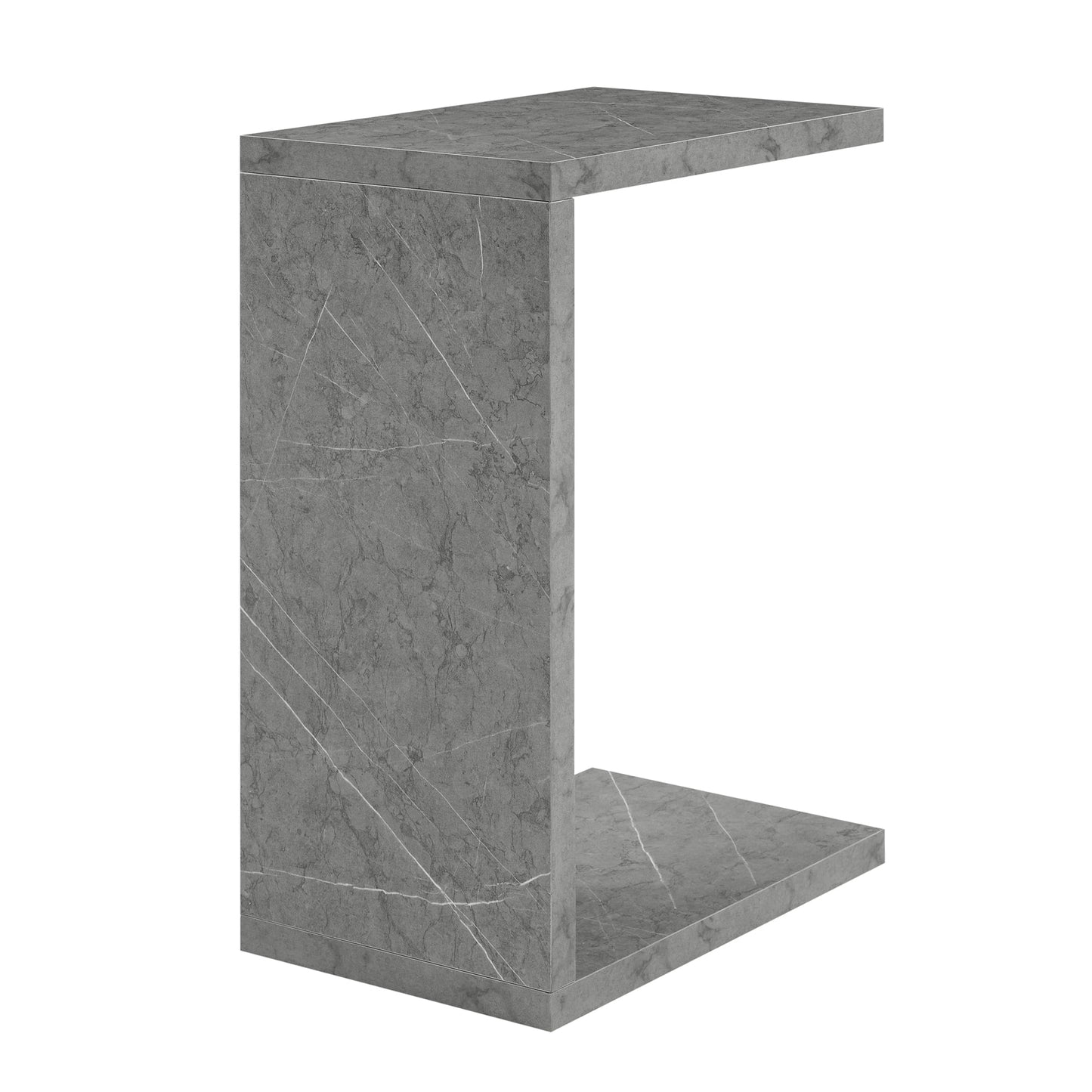 Convenience Concepts Northfield Admiral C End Table, Gray Faux Marble